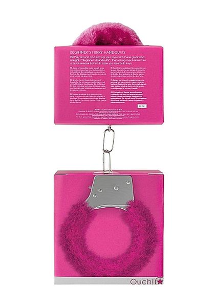 beginner""s handcuffs furry - pink zdjęcie 3