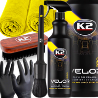 K2 Velor Pro Do Mycia Czyszczenia Tapicerki Podsufitki Szczotka Auron XXL