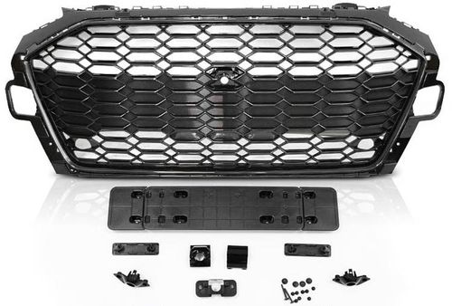 GRILL ATRAPA SPORT GLOSSY BLACK PDC DO AUDI A4 B9 OD 2020- na Arena.pl