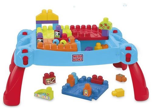 Mega Bloks Stolik z klockami niebieski First Builders * na Arena.pl