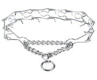 Solidna chromowana kolczatka zaciskowa dla ciągnącego psa Chaba Rozmiar 3D