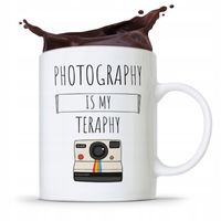 Kubek Dla Fotografa Photography Is My Teraphy Z Nadrukiem Ze Zdjęciem