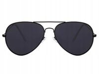 CZARNE Aviatory Pilotki Męskie Damskie Słoneczne