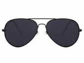 CZARNE Aviatory Pilotki Męskie Damskie Słoneczne