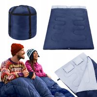 ŚPIWÓR TURYSTYCZNY DWUOSOBOWY KOŁDRA Z PODUSZKAMI ZIMOWY OD -10°C