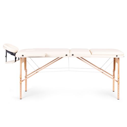 Drewniany stół do masażu i rehabilitacji 3-segmentowy składany w walizkę na Arena.pl
