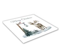 SZKLANA DESKA KUCHENNA 25x25cm - 514e renifer