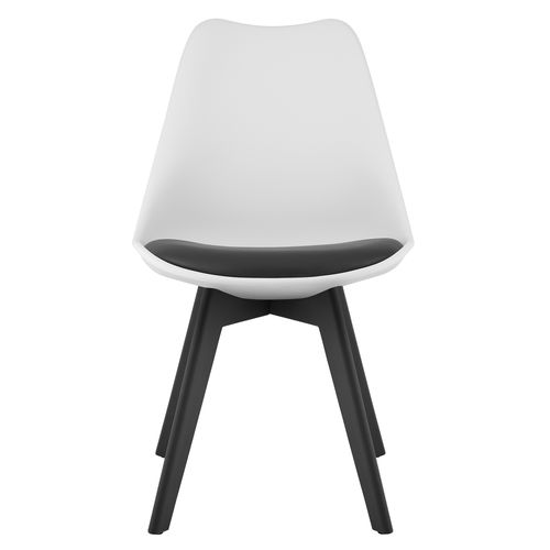 Krzesło MARK biało czarne / nogi czarne x 3 na Arena.pl