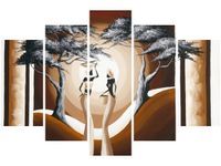 100CM 150CM OBRAZ 5 ELEM SPACER O ZACHODZIE SŁOŃCA ŚCIENNY