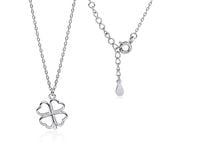 Rodowany srebrny naszyjnik gwiazd celebrytka koniczynka lucky srebro 925Z 1701N