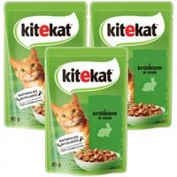 Kitekat Karma pełnoporjowa dla kotów z królikiem 85 g x 3 sztuk