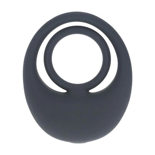 Vibrating Liquid Silicone Cock And Ball Ring - Black na Arena.pl