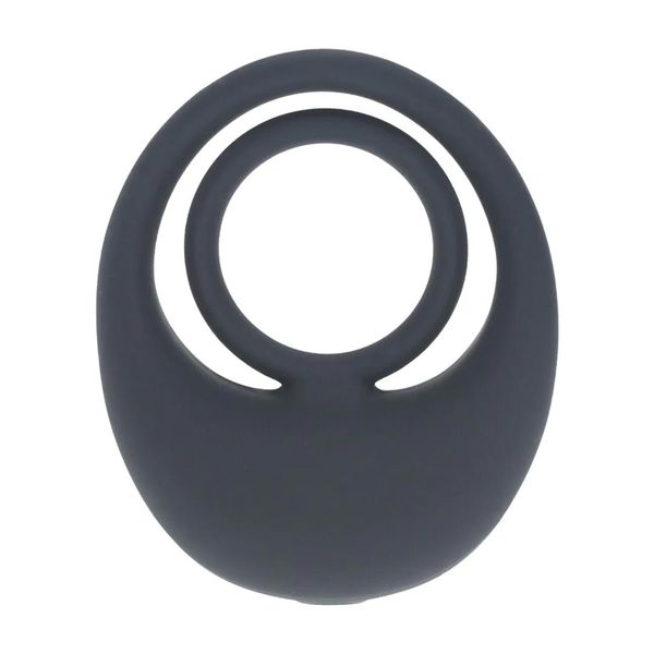 Vibrating Liquid Silicone Cock And Ball Ring - Black zdjęcie 4