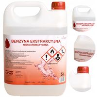 BENZYNA EKSTRAKCYJNA PREMIUM 5L NISKOAROMATYCZNA ROZPUSZCZALNIK ZMYWACZ