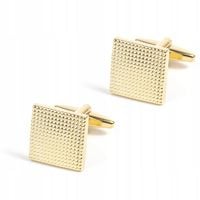 Spinki Do Mankietów Złote Koszuli Męskie Kwadratowe Diamentowane