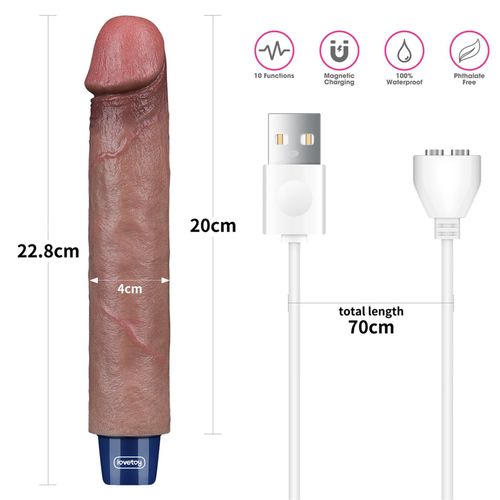 9 real softee rechargeable silicone vibrating dildo na Arena.pl