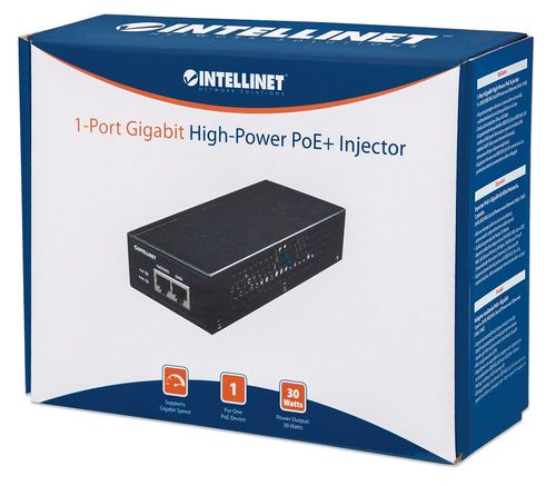 INTELLINET ADAPTER ZASILACZ POE/POE+ 30W 1X GIGABIT RJ45 802.3AF/AT na Arena.pl