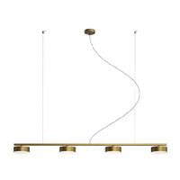 Wisząca lampa nowoczesna CGSPOT4H LED dyski mosiądz