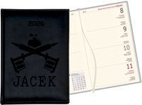 Kalendarz A6 2026 Planer z grawerem imię napis prezent DLA TATUATORA