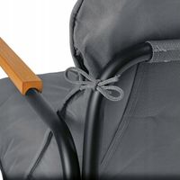 ZESTAW MEBLI OGRODOWYCH KANAPA KRZESŁA STOLIK NA TARAS BALKON KOMPLET SZARY