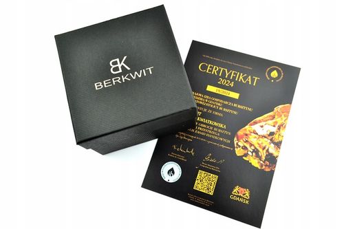 BRANSOLETA MĘSKA BURSZTYN SKÓRA STAL na Arena.pl