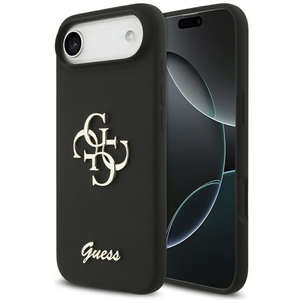 etui guess silicone big 4g script do     iphone air czarny zdjęcie 1
