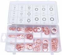 PODKŁADKI MIEDZIANE USZCZELKI ZESTAW 150 PODKŁADKI