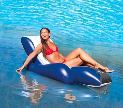 Materac Fotel Dmuchany Leżak Plażowy Do Wody Pływania na Basen INTEX 58868 na Arena.pl