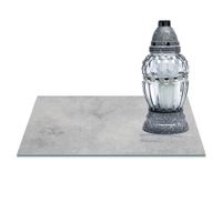 SZKLANA PODSTAWKA POD ZNICZE  40x30 Beton 275b