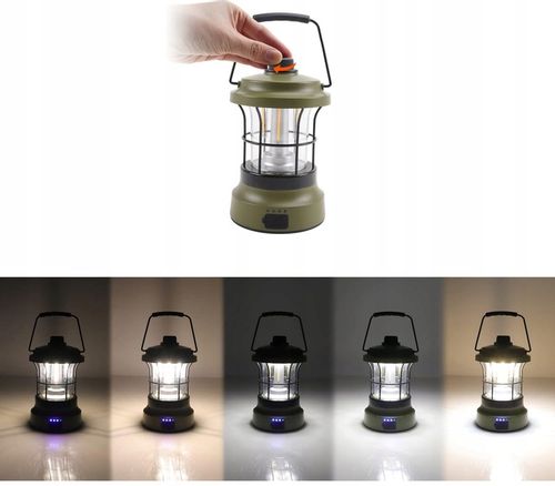 LAMPKA TURYSTYCZNA RETRO KEMPINGOWA LED POWERBANK na Arena.pl