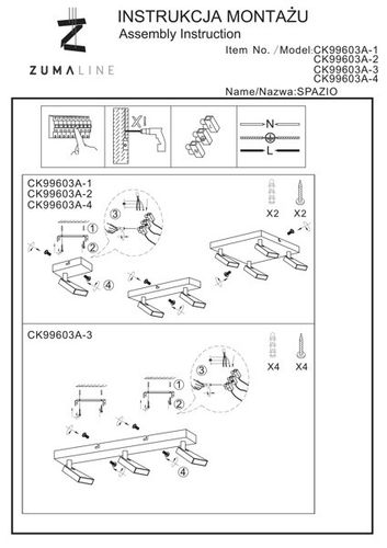 Spot SPAZIO CK99603A-2 - Zuma Line na Arena.pl