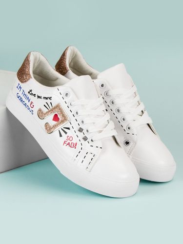 STYLOWE BIAŁE TRAMPKI Rozmiar - 39 na Arena.pl