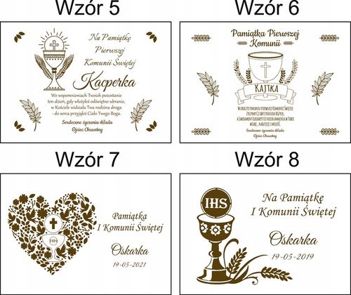 Prezent na KOMUNIE świętą pamiątka pudełko GRAWER Pamiątka Komunii na Arena.pl