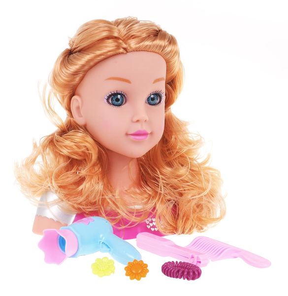 Blond Głowa Do Stylizacji + Akcesoria zdjęcie 2