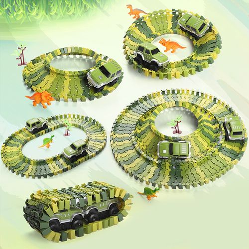 Mega Tor Wyścigowy Dinozaur Park Magic Track 260 elementów na Arena.pl