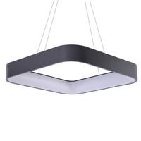 Wisząca lampa Solvent LED 92W sterowana pilotem czarna