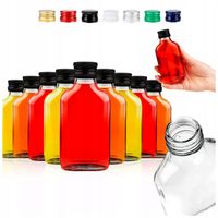100szt MAŁE BUTELKI 100 ml NA NALEWKI WÓDKĘ SOK BUTELECZKI NA PODZIĘKOWANIE