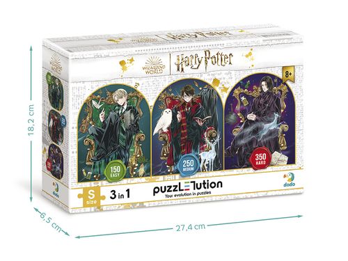 Puzzle Z Motywem ”Harry Potter” 3W1, Ilość Elementów 150, 250, 350, Dodo na Arena.pl
