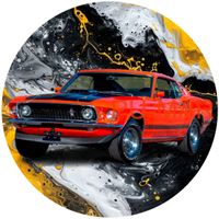 Opłatek na tort Ford Mustang Focus Fiesta Bronko Auto Samochód Gruby 20cm