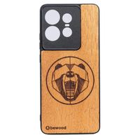 Drewniane Etui Bewood do Motorola Edge 50 Pro NIEDŹWIEDŹ MERBAU