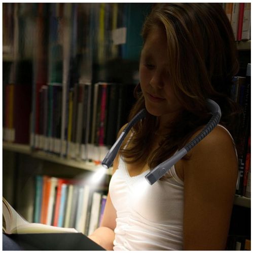 Wielofunkcyjna Lampka Led Do Czytania Książek 3 Barwy Elastyczna Akumulator na Arena.pl