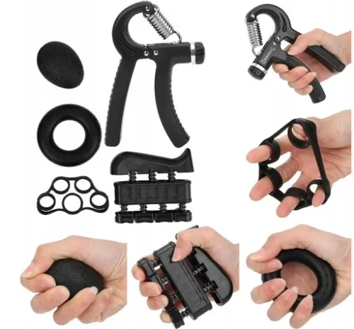 ŚCISKACZ DO RĄK TRENER DŁONI PALCÓW ZESTAW REHABILITACJYJNY REGULACJA na Arena.pl