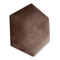 PANELE TAPICEROWANE PLASTER MIODU Heksagon BRĄZOWY 26cm x 30cm