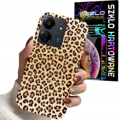 ETUI DO XIAOMI REDMI 13C - PANTERKA WZORKI MODNE WZORY DLA KOBIET + SZKŁO na Arena.pl