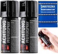 Gaz pieprzowy Gaz obronny Niemiecki 15% OC Mega moc Strumień 40ml +