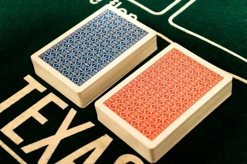 2 x KARTY DO GRY 100% PLASTIK POKER BRYDŻ + ETUI na Arena.pl