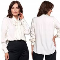Koszula Damska z Kokardą MORAJ Elegancka Stylowa Bluzka Kobieca - M