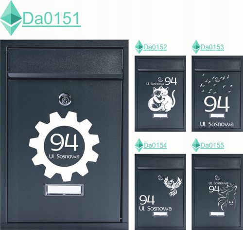 SKRZYNKA NA LISTY POCZTOWA stal z nadrukiem UV adres numer domu miejscowość na Arena.pl