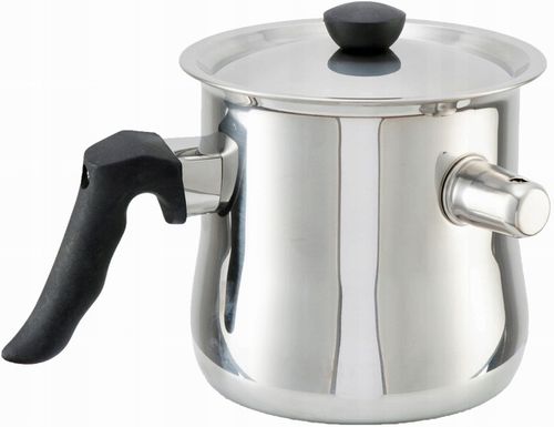 GARNEK DO MLEKA 2L Z GWIZDKIEM GAZ INDUKCJA STALOWY DO GOTOWANIA MLEKA HIT na Arena.pl