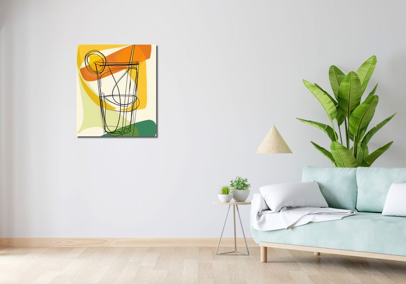 Obraz 60x70cm Koktajl Artystyczny zdjęcie 2